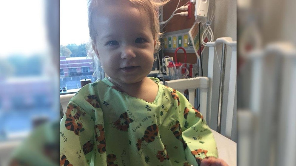 Aria im Krankenhaus in den USA. Dort hat sie ein gesundes Spenderherz erhalten