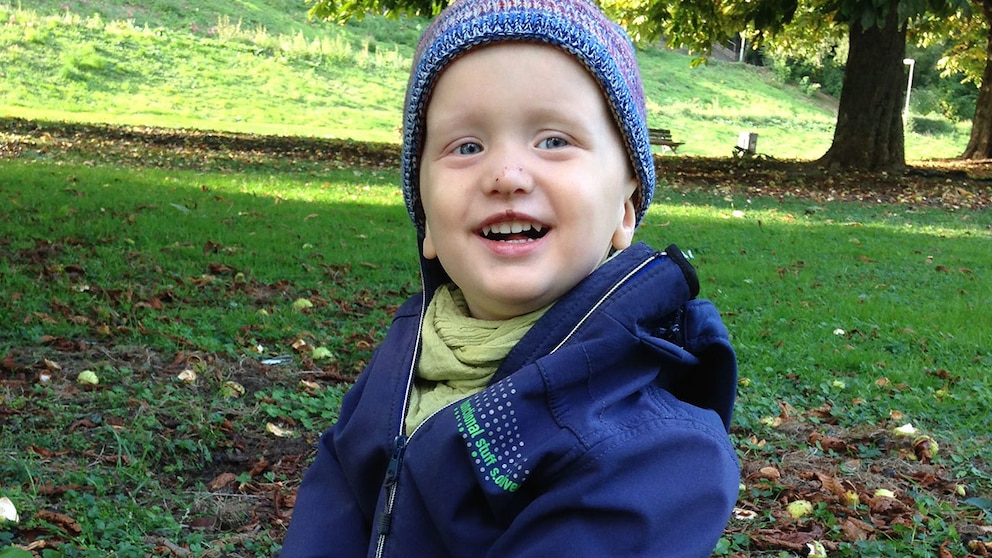 <strong>Bjarne mit 2 Jahren: Damals wurde er schon mit Chemotherapie gegen den Tumor behandelt</strong>